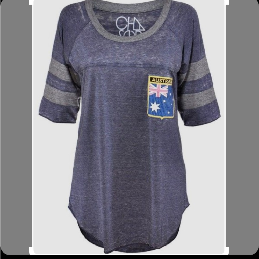 CHASER AUSTRALIA RAGLAN OLYMPIADS FOOTBALL T NWT❣️ - Picture 1 of 5